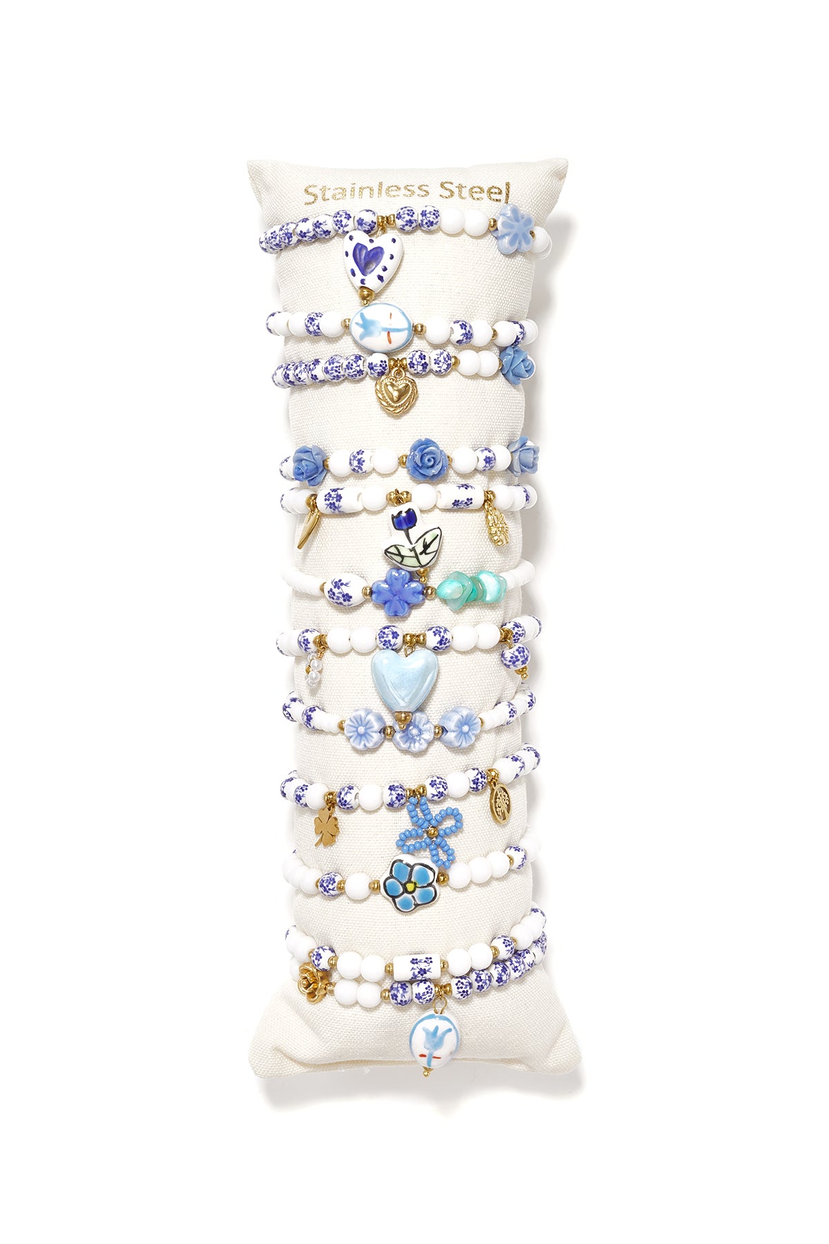 Keramik-Armband-Set, Herz, Retro, Alltags-Ethno-Serie, Damenschmuck