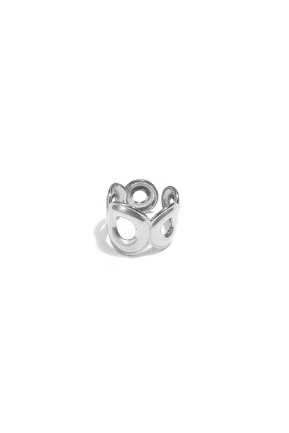 Verstellbarer Statement-Ring aus Kreisen