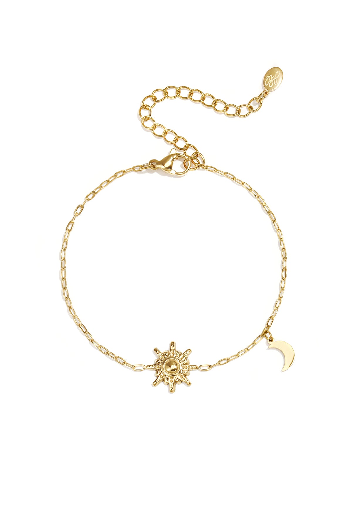 Edelstahl-Charm-Armbänder der Sun Casual Daily Simple Serie – Damenschmuck