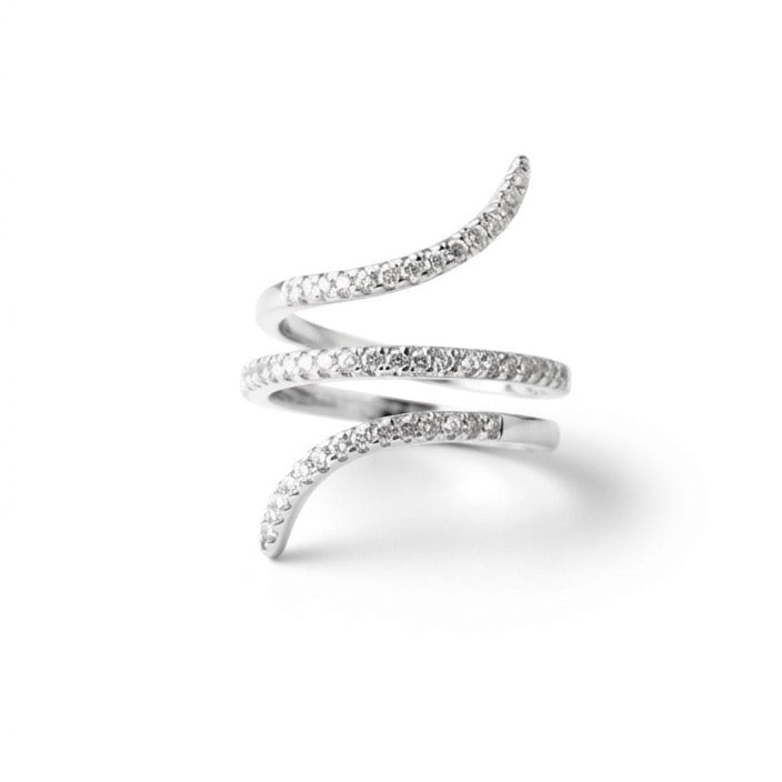 amorée schlangen ring silber statement | eliée jewelry