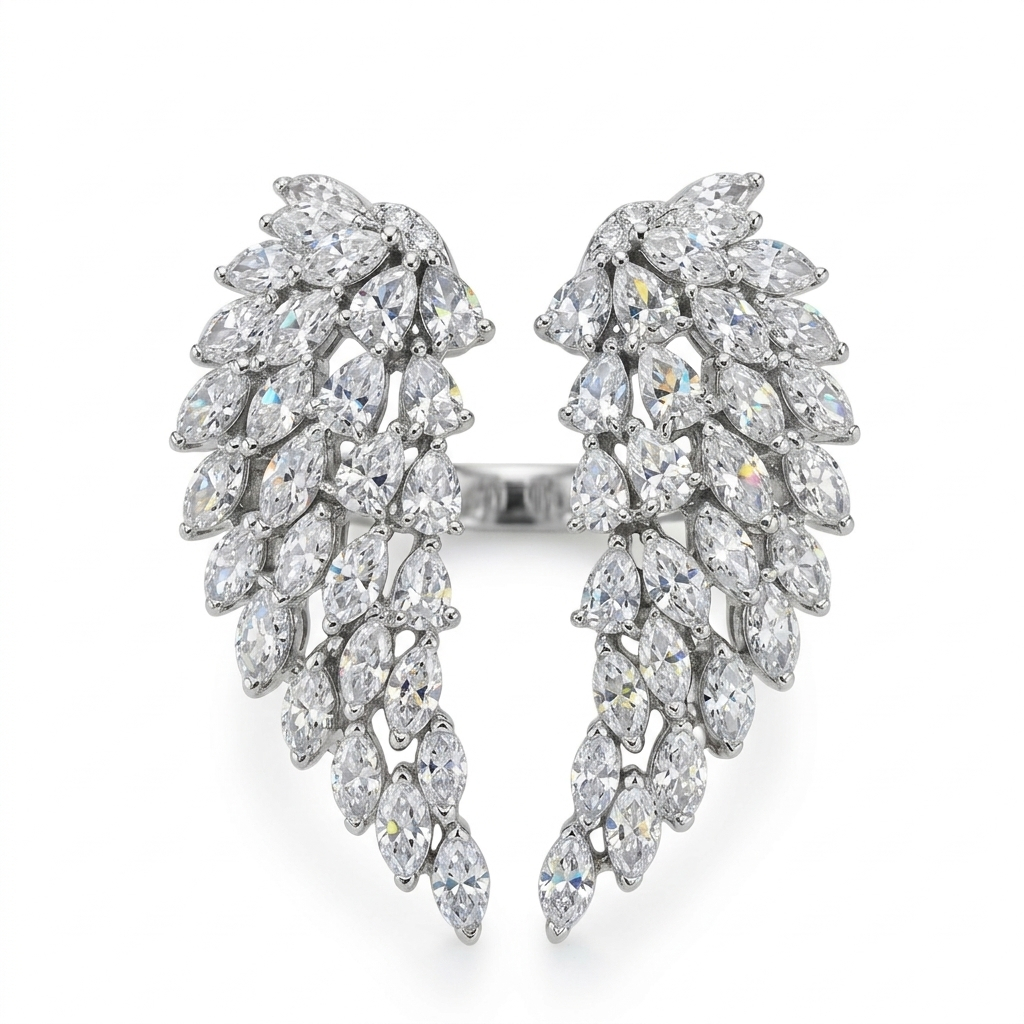 angélie diamant flügel ring gold engelsflügel statement | eliée jewelry