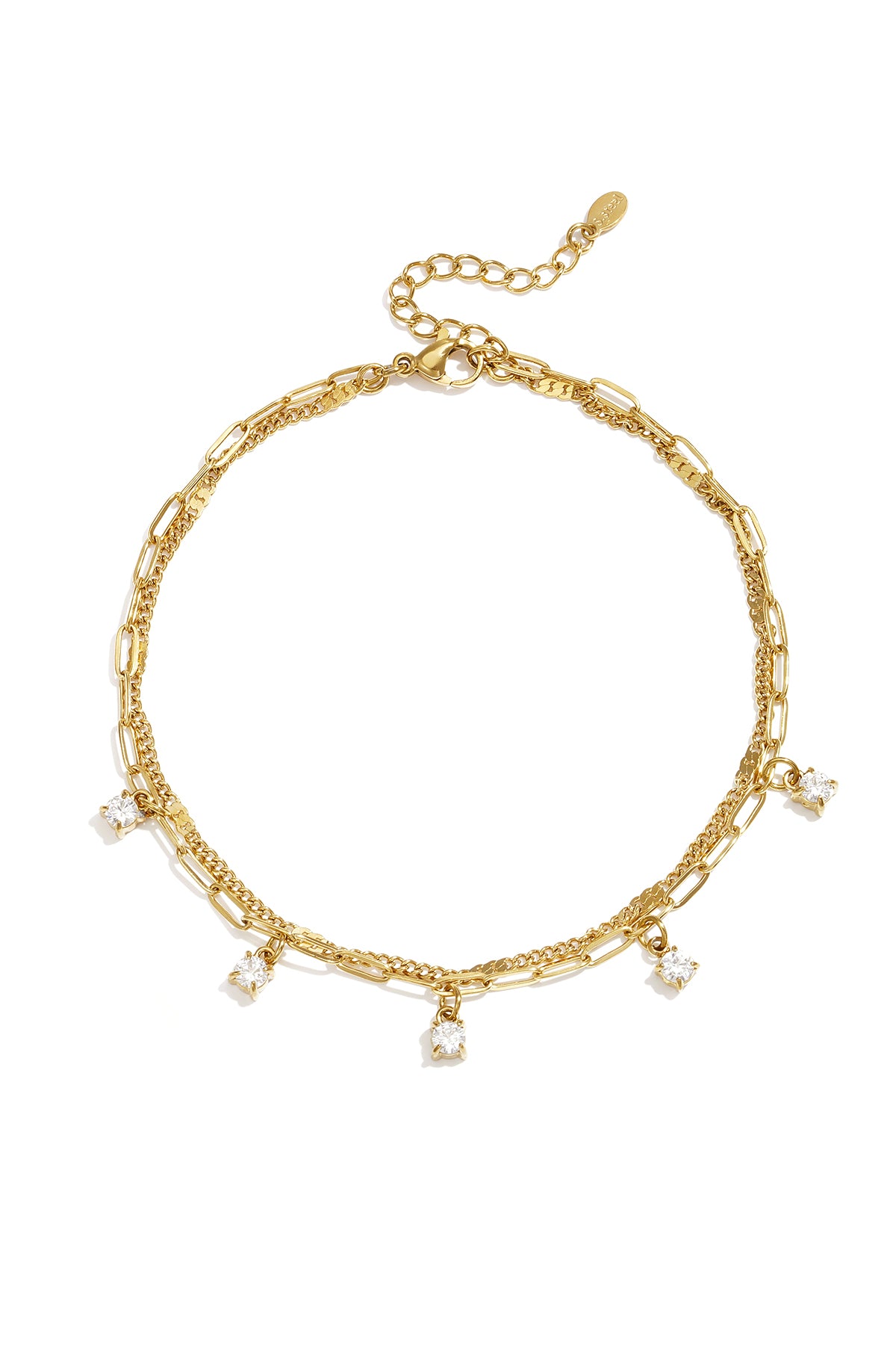 edelstahl-fußkettchen, schlichte und lässige serie, damenschmuck