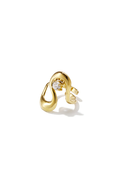 Statement-Ringe aus Edelstahl, unregelmäßige Form, lässig-schlichte Serie, Damenschmuck