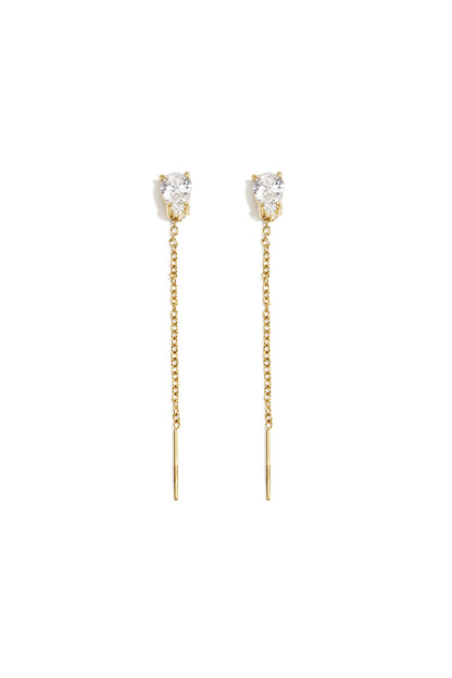 Elegante, schlichte Ohrhänger aus Edelstahl – Damenschmuck aus der Serie „Alltagsschmuck“.
