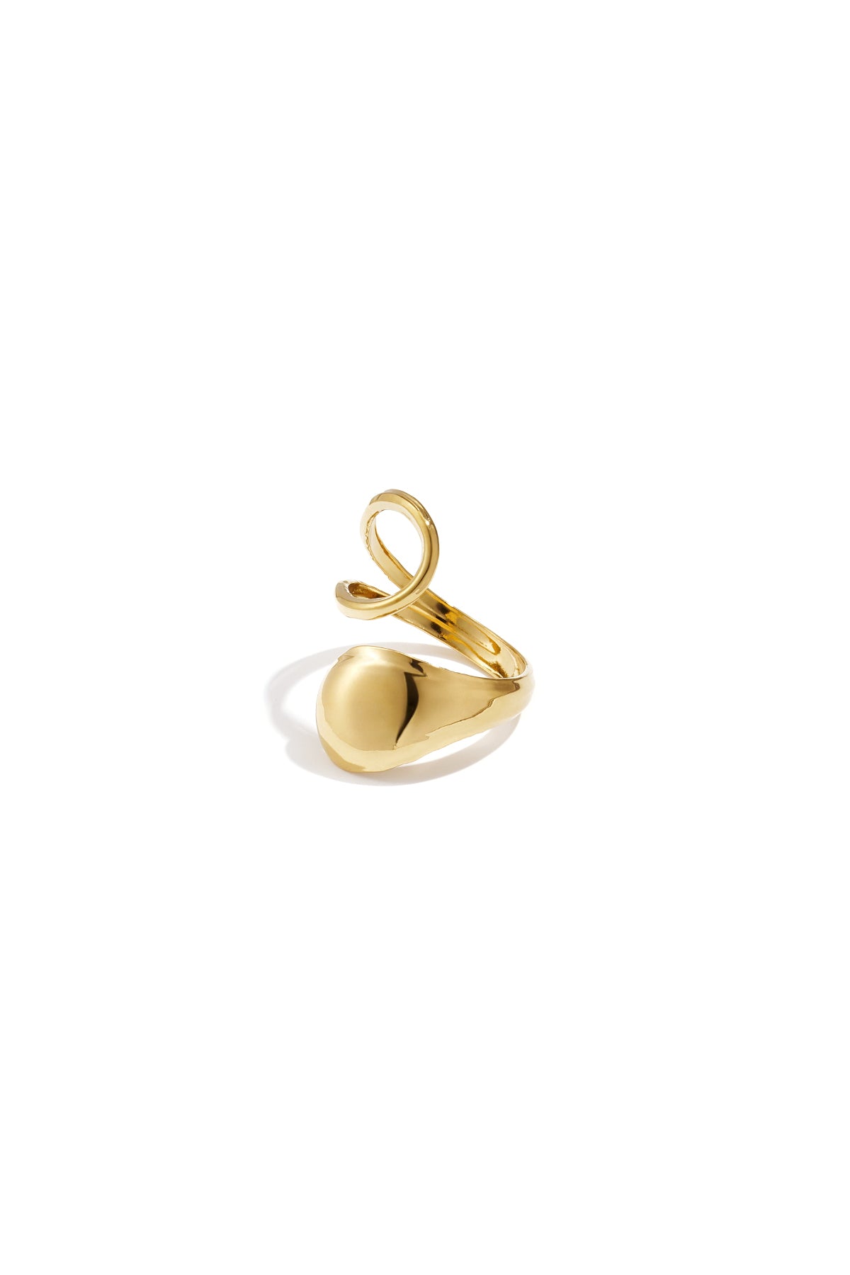 statement-ring mit wirbelmuster