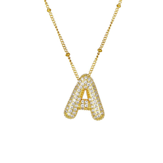 Initialen Halskette Buchstabe A Gold | ELIÉE JEWELRY